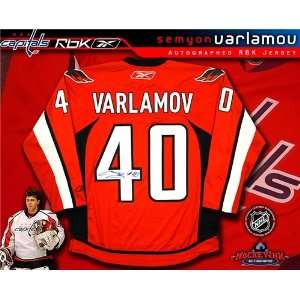  Semyon Varlamov Washington Capitals Autographed/Hand 