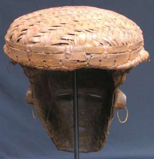 CHOKWE   AFRICAN CEREMONIAL MASK   ANGOLA # 10790  