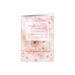  Loss of Premature Baby pink flowers Card Health 