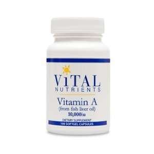  Vitamin A 10,000 IU 100 gels (Vital Nutr.) Health 