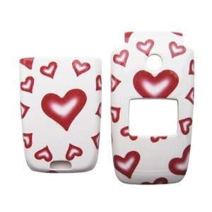 for Nokia 6101 6102 6103 hard case faceplate RED GLITTER HEARTS (more 