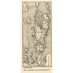   Egypt Nile River Map Yebu   Original Halftone Print