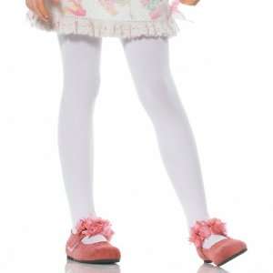  Lets Party By Leg Avenue White Opaque Tights Child / White 