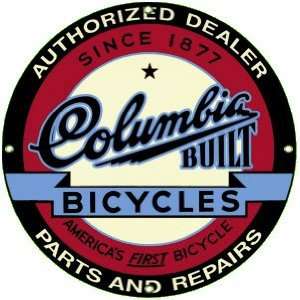  Ande Rooney Columbia Bicycles Metal Sign