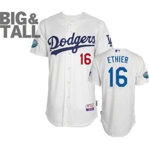 Andre Ethier Jersey Big & Tall Majestic Home White Authentic Cool 