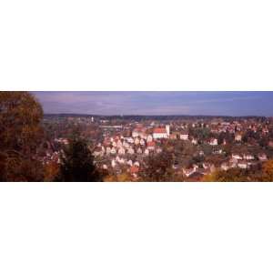 View of a Town, Altensteig, Northern Black Forest Region, Baden 