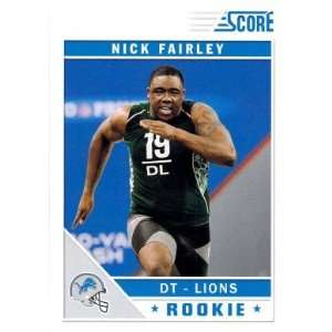  Nick Fairley Detroit Lions 2011 Score #368 Rookie Football 