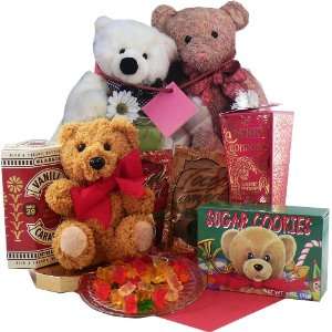 com Bear Hugs For You Gift Tote of Sweets and Treats with Teddy Bear 