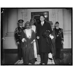   Bin Faisal, at White House. With Stanley Woodward,