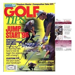  Nick Faldo Autographed Golf Tips Magazine Sports 