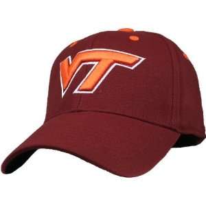  Virginia Tech Hokies Team Color Flex Fit Logo Hat Sports 