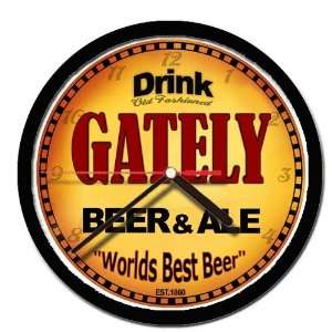  GATELY beer and ale cerveza wall clock 