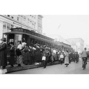  Trolley Cars Packed 20x30 Canvas