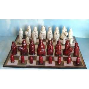  Isle Of Lewis Chess Set 3.5 Inch (Rosewood/Ivory) Toys 