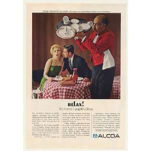 1964 Clumsy Waiter Homer Laughlin China Alcoa Alumina Print Ad (45615)