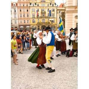  Polka Dancing in Traditional Costume, Old Town, Prague 