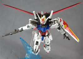 Robot Spirits 100 Gundam Seed Aile Strike Gundam w Launcher & Sword 