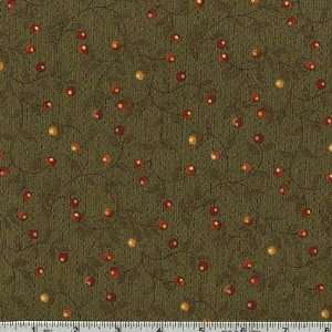  45 Wide Butterfly Kisses Vinings Olive Fabric By The 