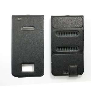 Black Ultra Super Thin Faux Leather Book Holder Filp Case Cover Flip 