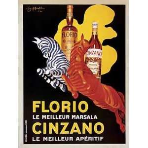  Florio E Cinzano 1930 by Leonetto Cappiello. Best Quality 