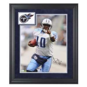Vince Young Tennessee Titans   Pointing   Deluxe Framed Autographed 