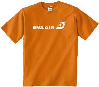 Eva Air Vintage Logo Taiwanese Airline T Shirt  