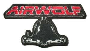 AIRWOLF Helicopter Embroidered Patch Great SANTINI AIR  