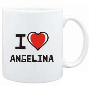  Mug White I love Angelina  Female Names Sports 