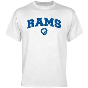  NCAA Angelo State Rams White Logo Arch T shirt  Sports 