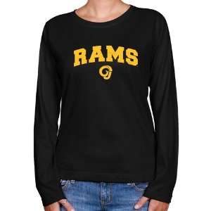  NCAA Angelo State Rams Ladies Black Logo Arch Long Sleeve 