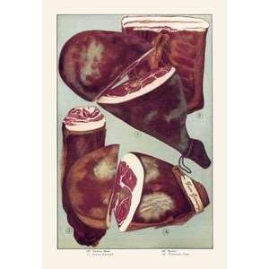  Vintage Art Ham and Bacon   07908 8