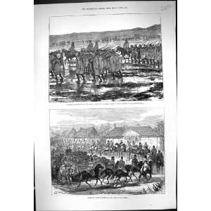 1877 Turkish Soldiers Marshes Dobrudscha Cossacks Village Falesti War