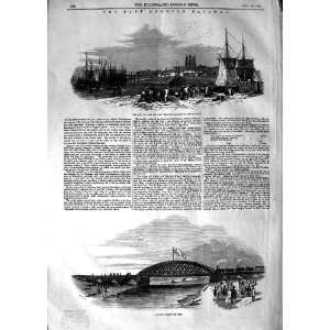  1847 EAST ANGLIAN RAILWAY PORT LYNN VIADUCT ELY STATION 