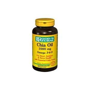  Omega 3 6 9 Chia Oil 1000 mg   For Heart, Immune, & Nerve 