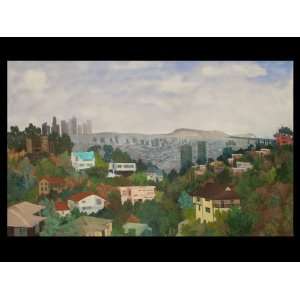  View of Los Angeles Beachwood Canyon, 30x40in.