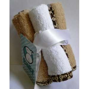  Champagne & Caviar 4 pack Wash Cloth Set Baby