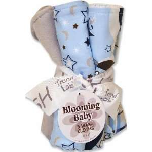  Rockets Wash Cloth Blooming Bouquet Blue Baby
