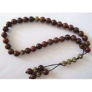  Prayer Worry Beads Traditional 33 X Obsidian Gemstone Bead 