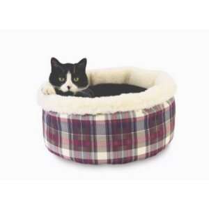  Comfy Curler Cat Bed PolySuede Blue