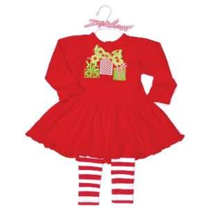  Select Size Baby Christmas Present Dress and Leggings (0 