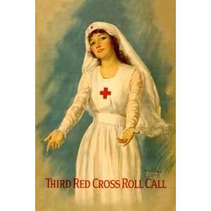  Third Red Cross Roll Call   20x30 Gallery Wrapped Canvas 