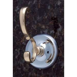   in. Deco Robe Hook Concealed Screw   Chrome and Brass