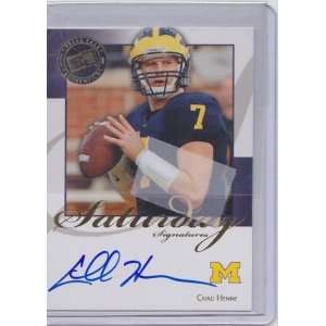  Chad Henne signed autographed Press Pass Card Michigan 
