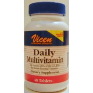  Vicen Daily Multivitamin 40 ct Bottle (Case of 6) Health 