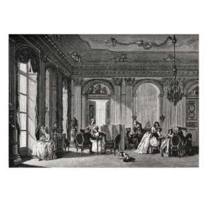 Daily life in French history an aristocratic meeting, a salon Premium 