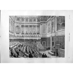    1876 FRENCH CHAMBER DEPUTIES VERSAILLES MEN MEETING