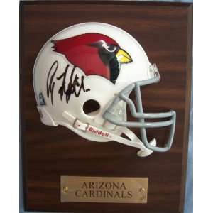  Anquan Boldin autographed Arizona Cardinals mini helmet 