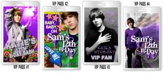 Justin Bieber Custom Birthday Party Invitations & Favor  
