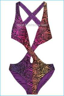 Diane Von Furstenberg Julisha Print Swimsuit 1 pc Monokini NEW NWT $ 