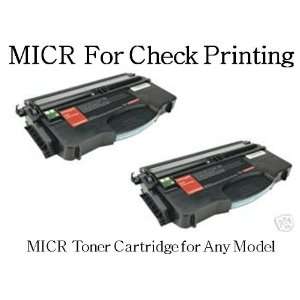  Lexmark E120 E120N Two MICR Toner Cartridges for Check 